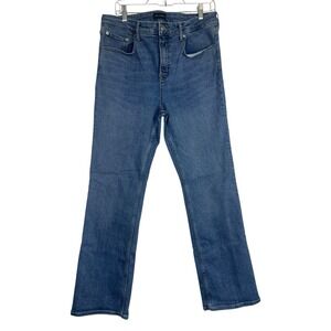 Free Assembly Sz 16 Women's High Rise Bootcut Med Blue Boot Cut Stretch